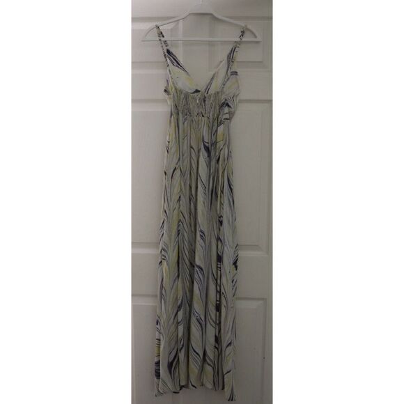 Lusana x Anthropologie Women's Sz Small US 4 Marbled Strappy Midi Dress - Picture 8 of 10